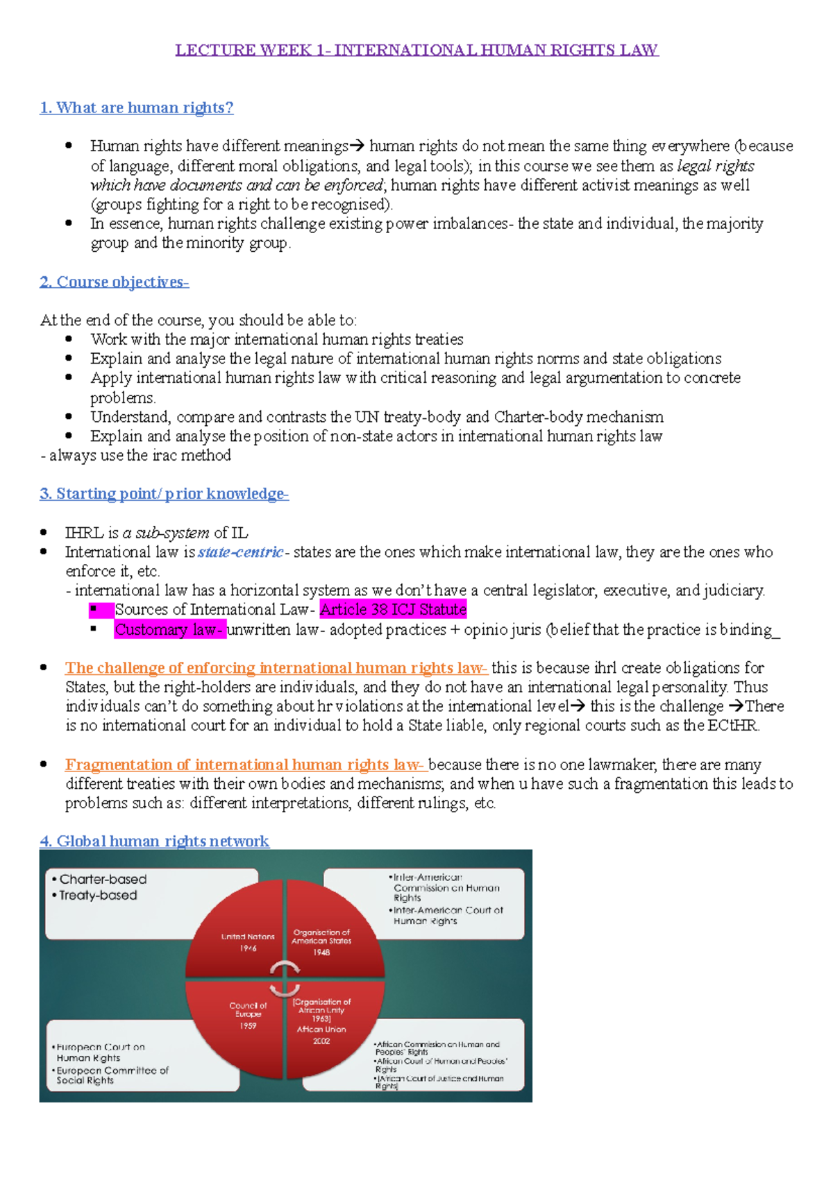 IHRL 101: Lecture Notes on International Human Rights Law - Week 1 ...