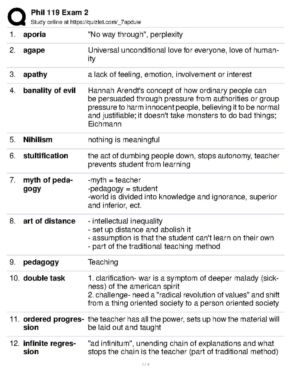 Phil 119 Exam 2 Study Notes: Key Concepts and Theories - Studocu