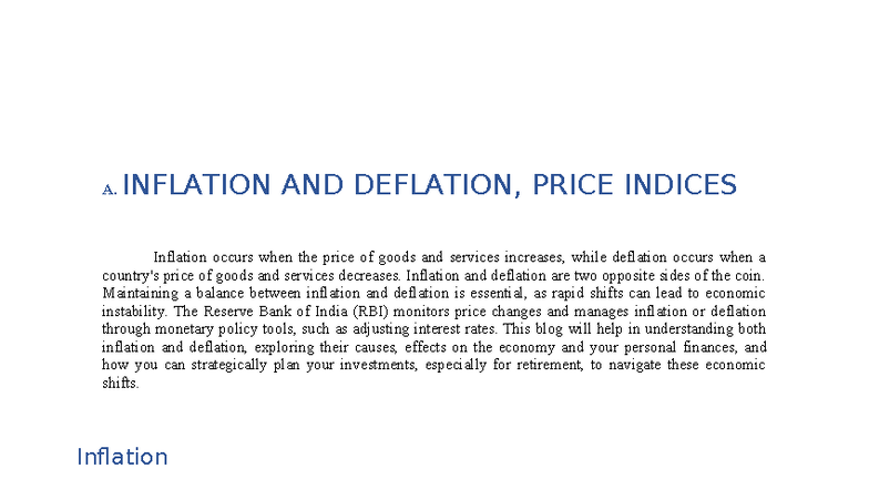 Inflation and Deflation: Understanding Economic Dynamics and Impacts ...