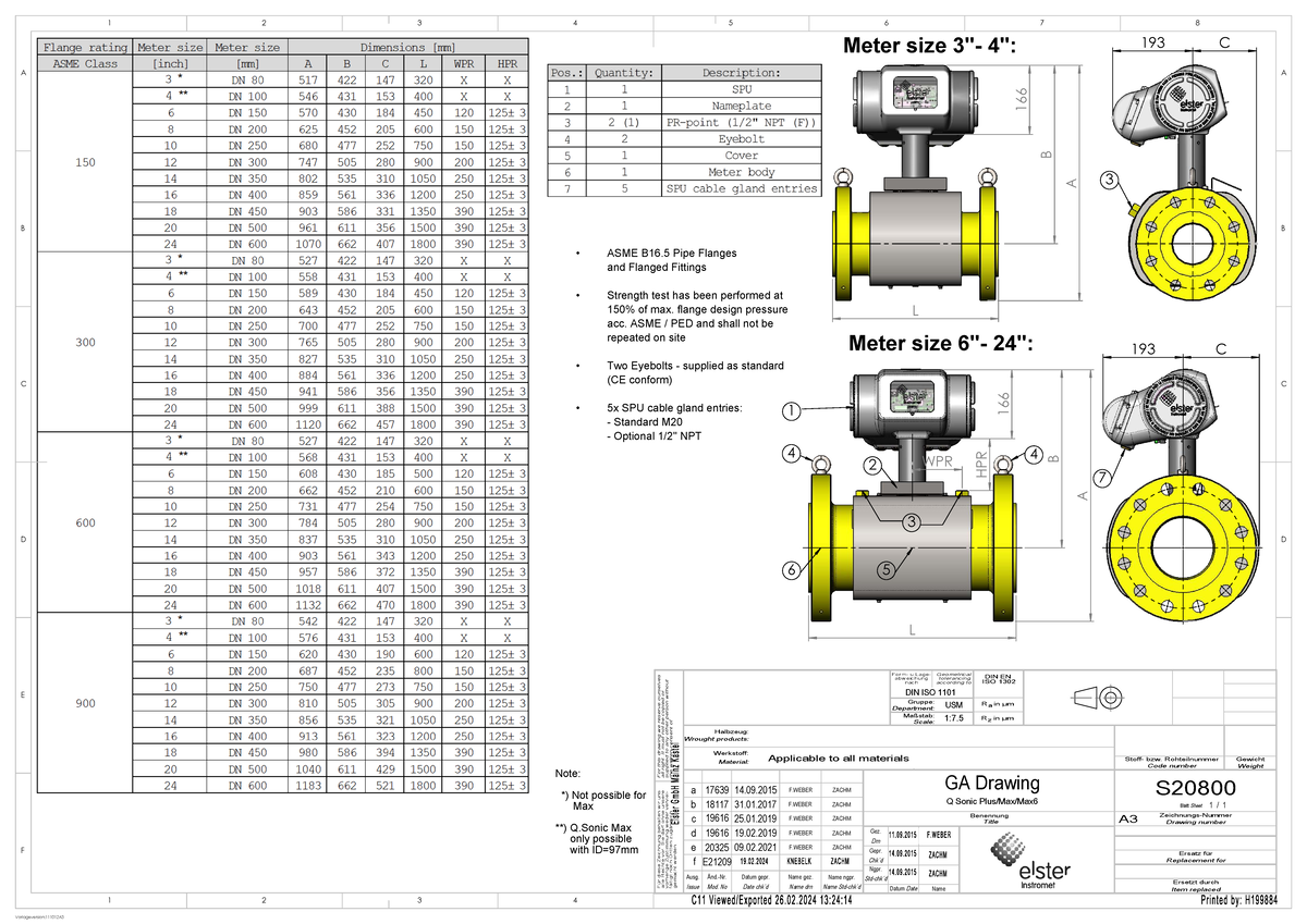 ASME B16.5 Flange Design & Testing Guidelines (Pmt hps GAD) - Studocu