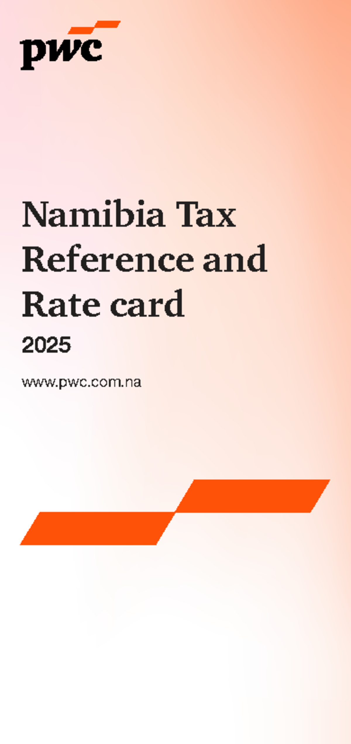 Namibia Tax Reference & Rate Card 2025: Income Tax Overview - Studocu