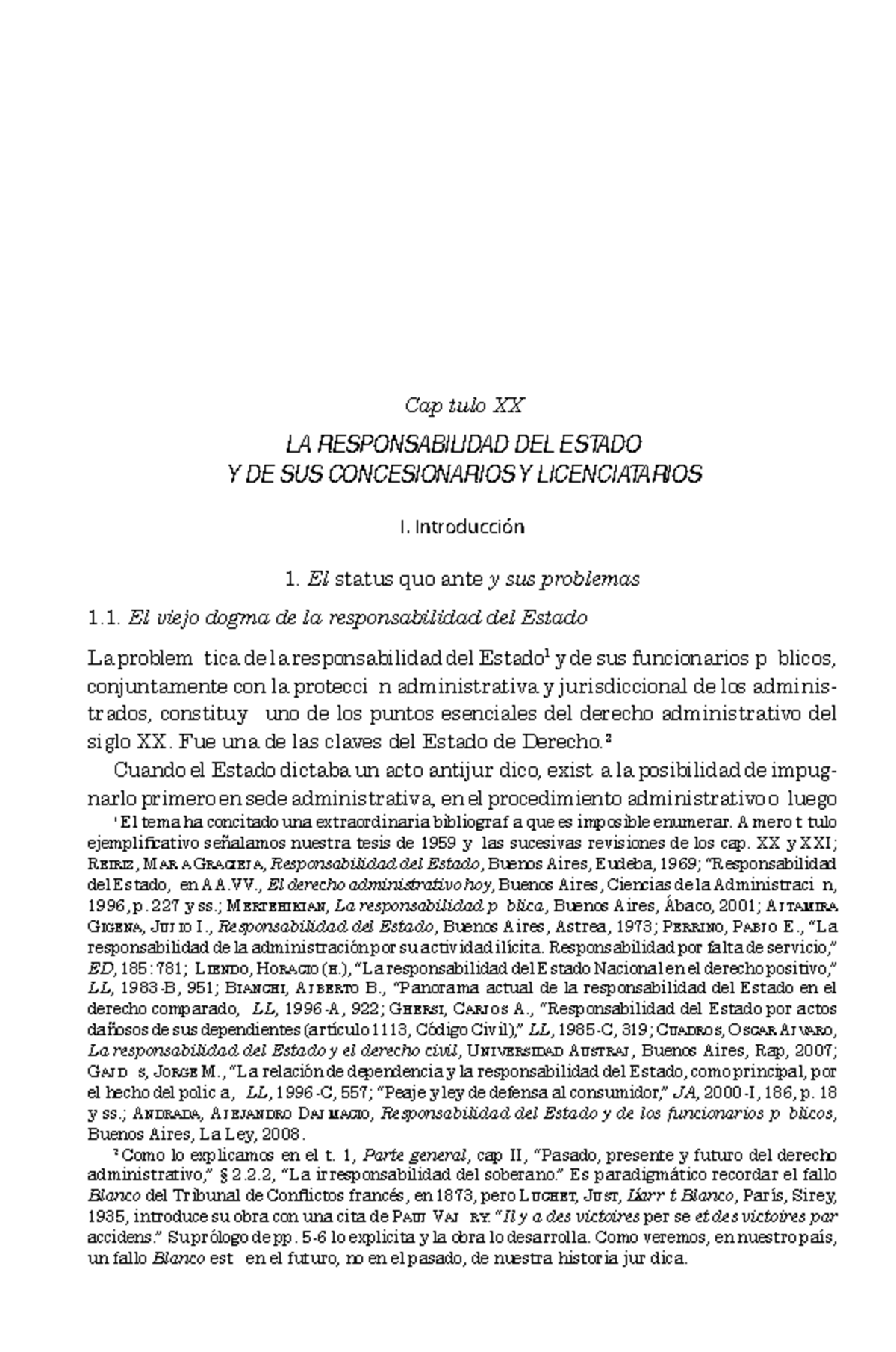 Capítulo XX: La Responsabilidad del Estado y sus Concesionarios y ...
