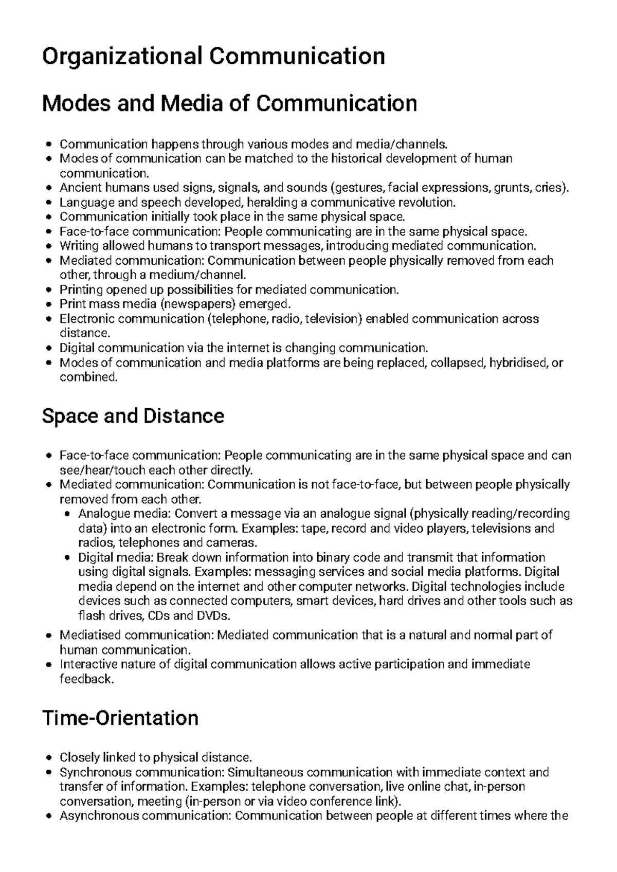 Foundational Concepts in Org Comm (Study Guide) - Studocu
