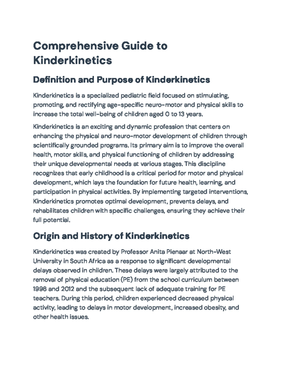 Comprehensive Guide to Locomotor Development in Children (EDU 101 ...