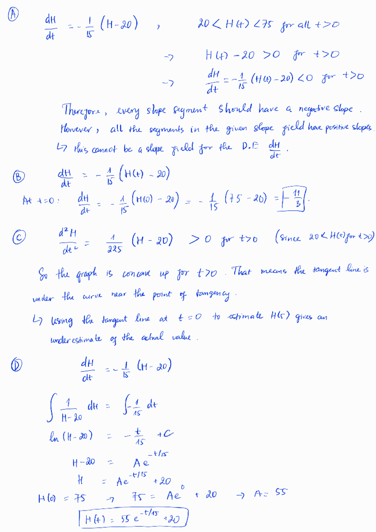 Maths Notes: Analysis of Slope Fields and Differential Equations - Studocu