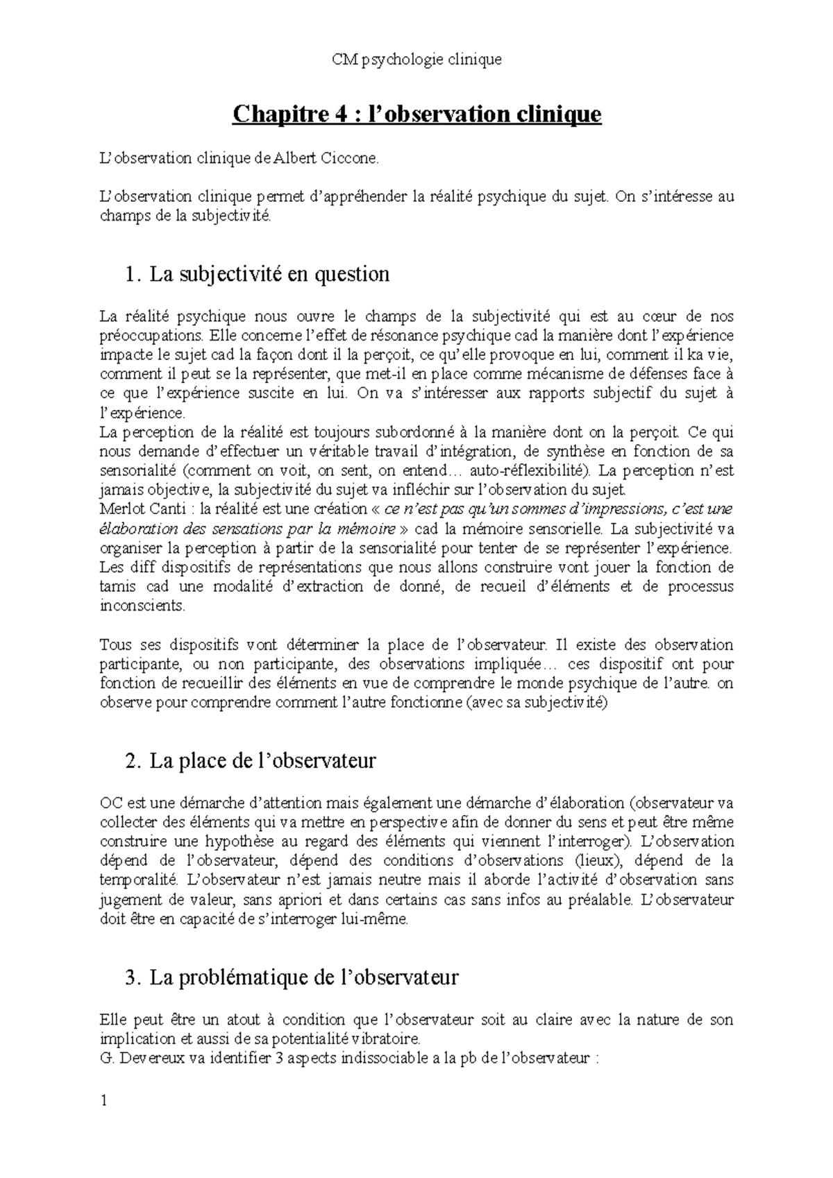 chapitre-4-l-observation-clinique-et-la-subjectivit-du-sujet-studocu