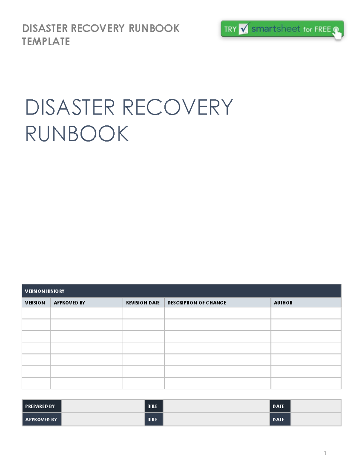 IC-Disaster-Recovery-Runbook-10506: Comprehensive Guide for Recovery ...