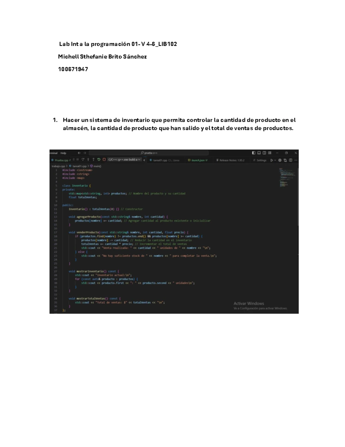 Práctica 02: Introducción a la Programación en C++ - Studocu
