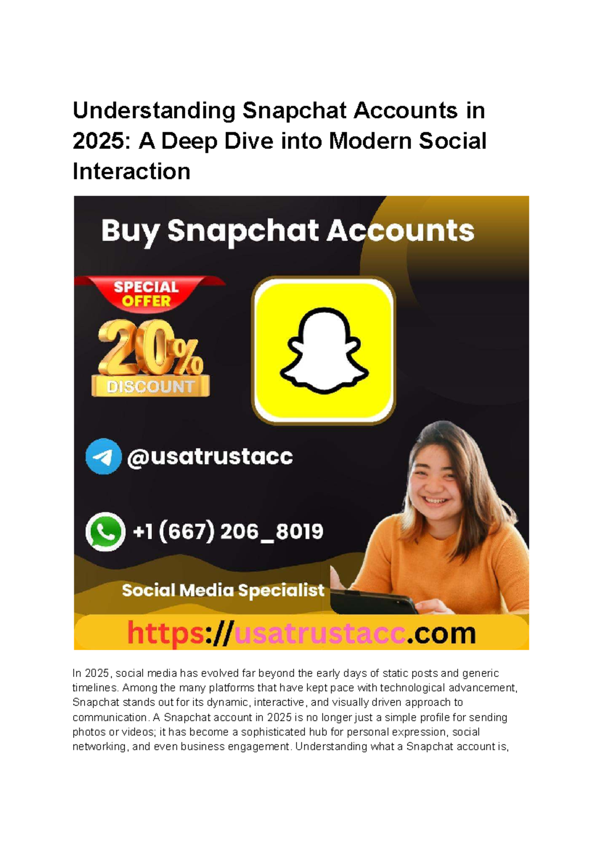Understanding Snapchat Accounts in 2025: A Comprehensive Overview - Studocu