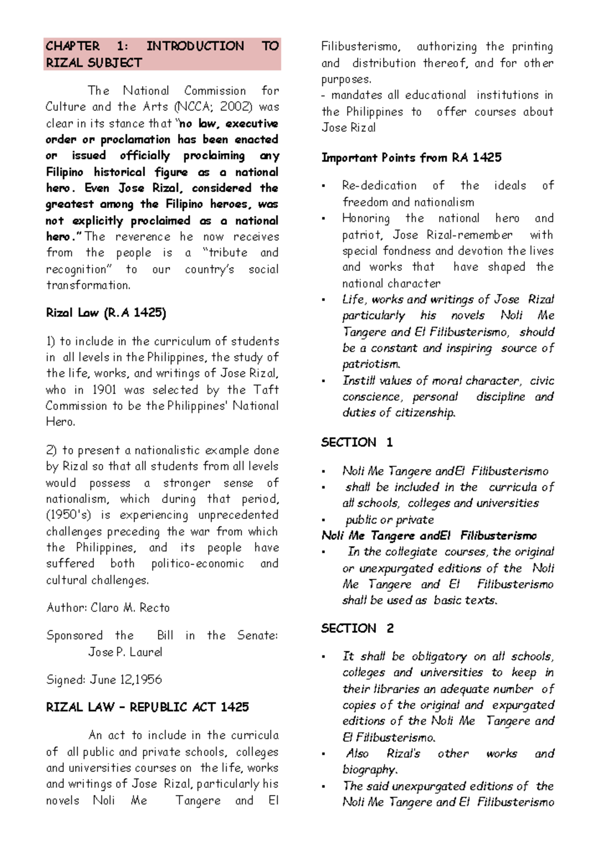 RIZAL-1-4: Lesson on the Life and Works of Jose Rizal in the ...