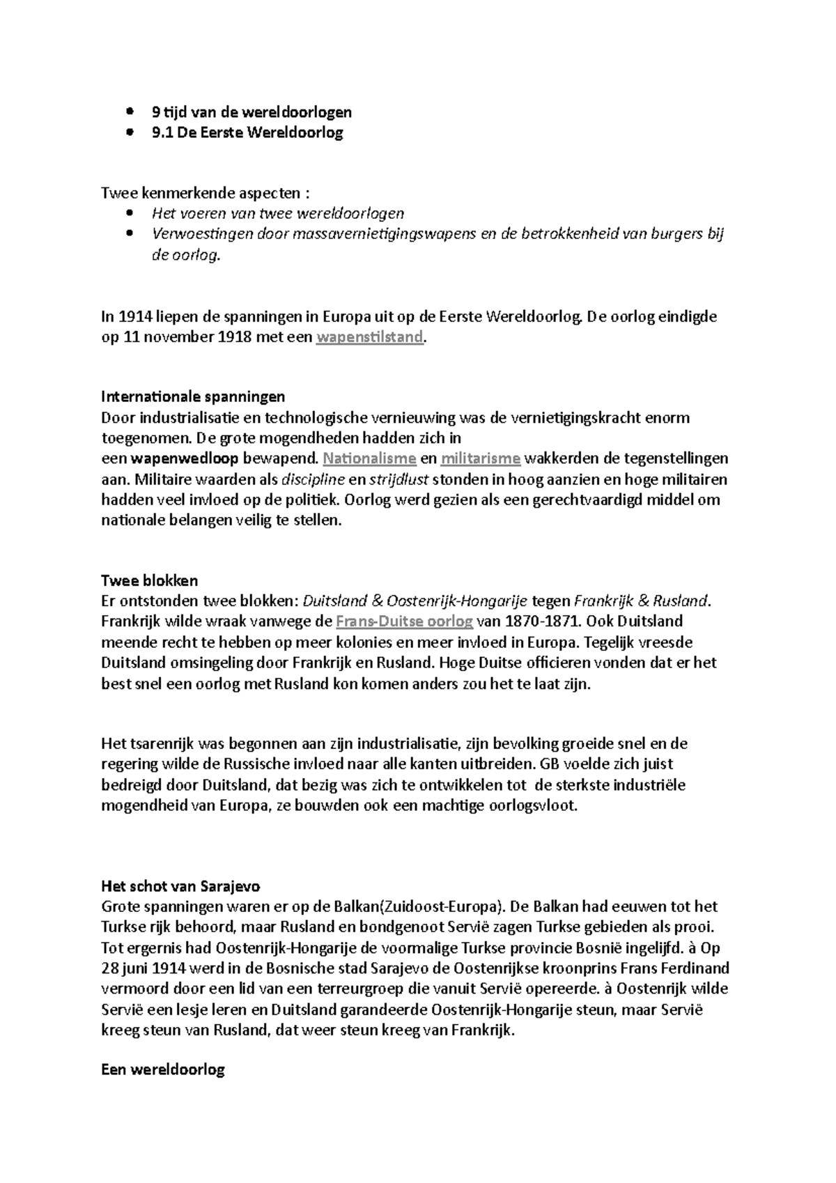 Geschiedenis 9: De Eerste Wereldoorlog en Totalitaire Systemen ...