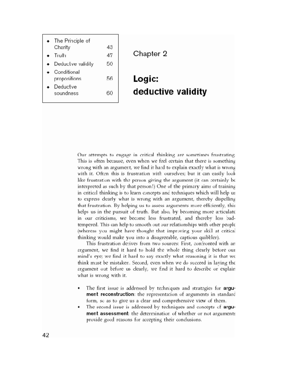 Critical Thinking: The Principle of Charity and Deductive Validity ...