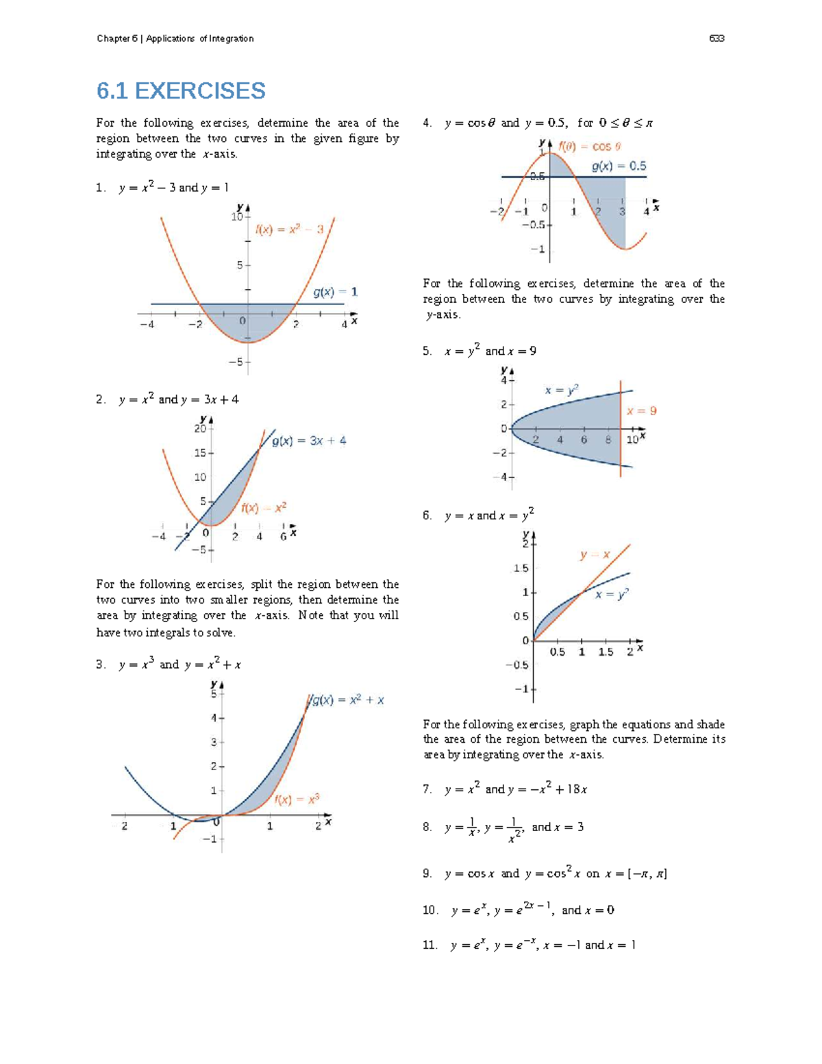 Chapter 6: Applications of Integration Exercises (Calc 633) - Studocu