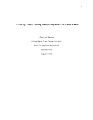 CLE Essay ECE-220 - Advocating for Student Needs Chandra L. Eatmon ...