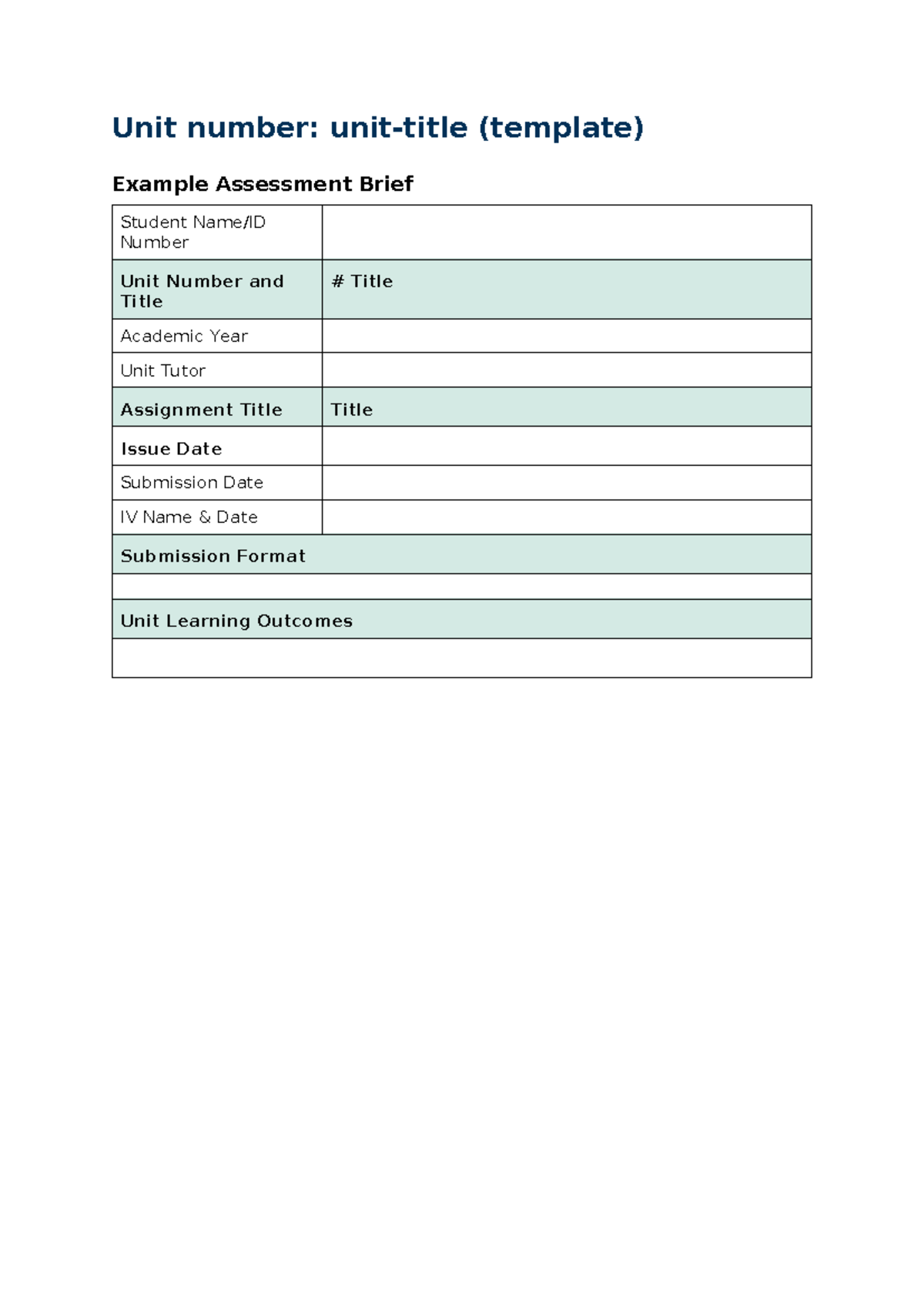 00 EAB Blank template - Unit number: unit-title (template) Example ...