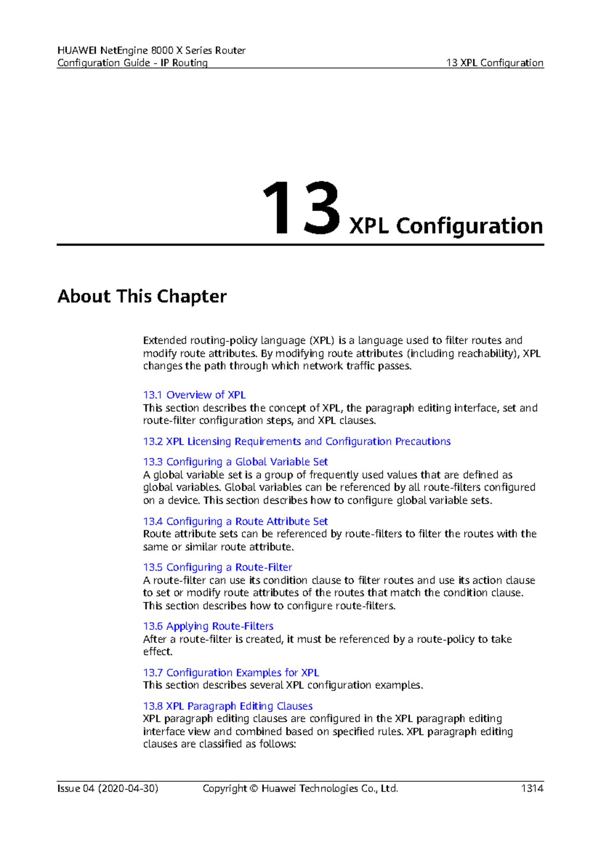 IP Routing 01-13 XPL Configuration and Route Management Guide - Studocu