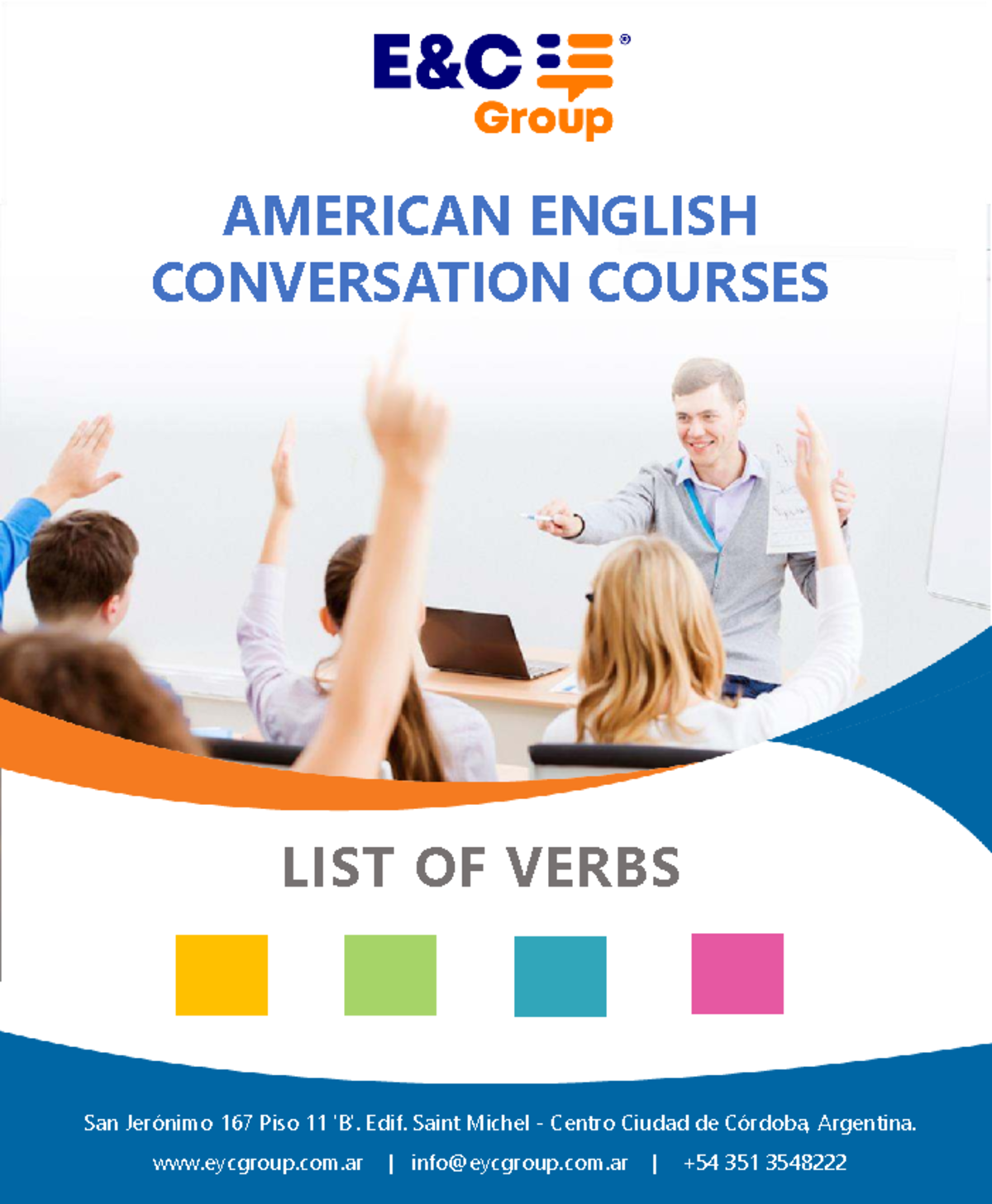 American English conversation course: list of verbs - Studocu