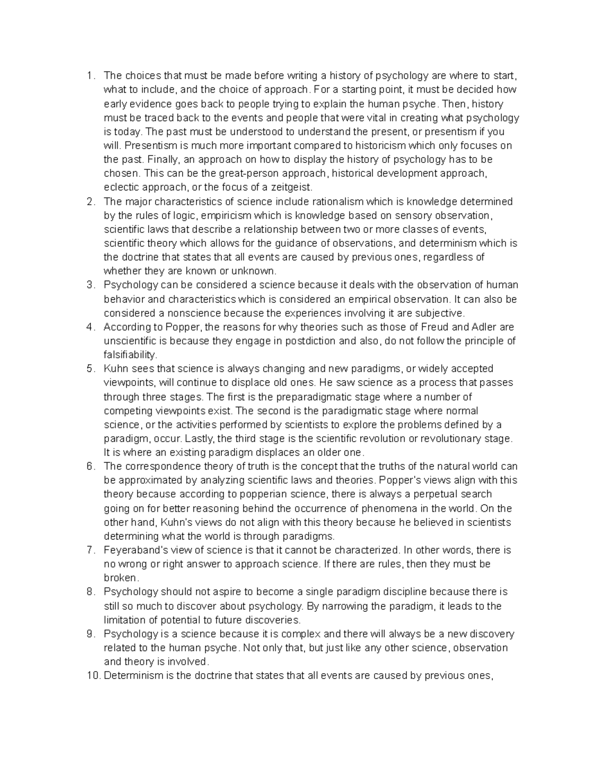 PSYC101 Chapter 1 Questions - The choices that must be made before ...