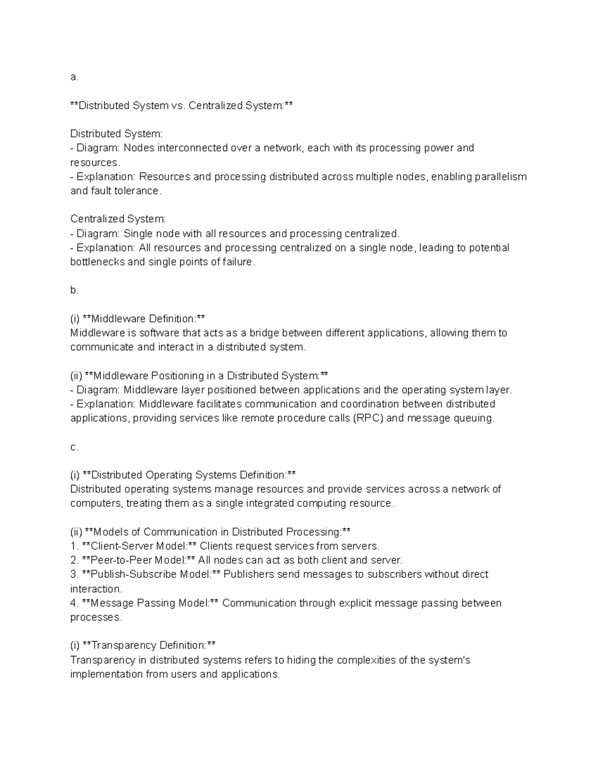 Distributed Systems: Concepts, Architectures, and Middleware Overview ...
