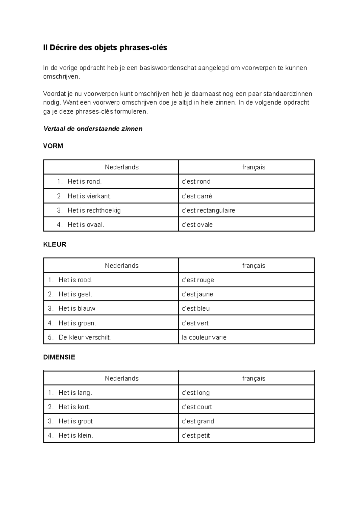 ii-d-crire-des-objets-phrases-cl-s-en-fran-ais-studeersnel