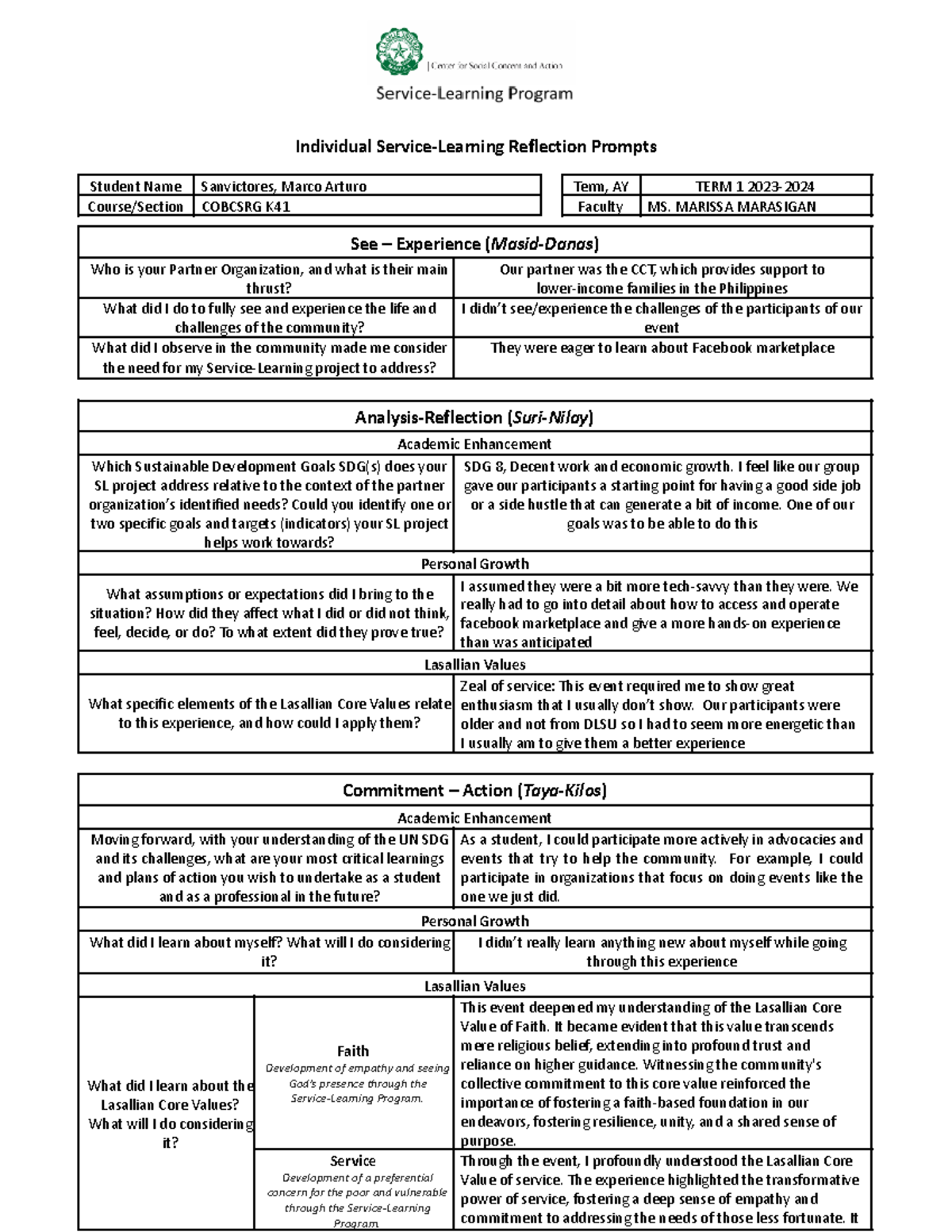 C Obcsrg K41 - Sanvictores, Marco - Individual SL Reflection Paper ...