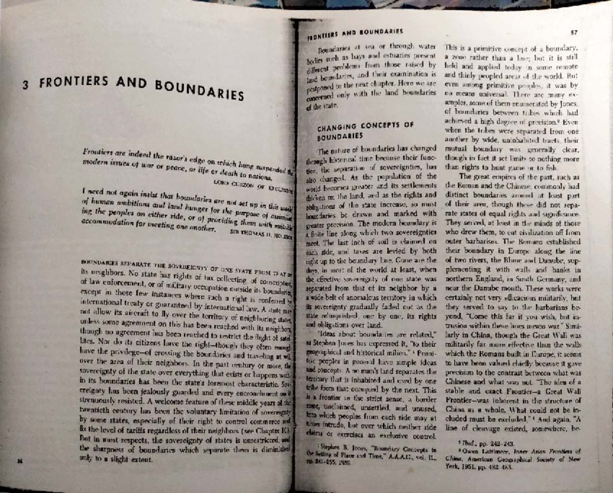 Frontiers and Boundaries: An In-Depth Study of Political Geography ...