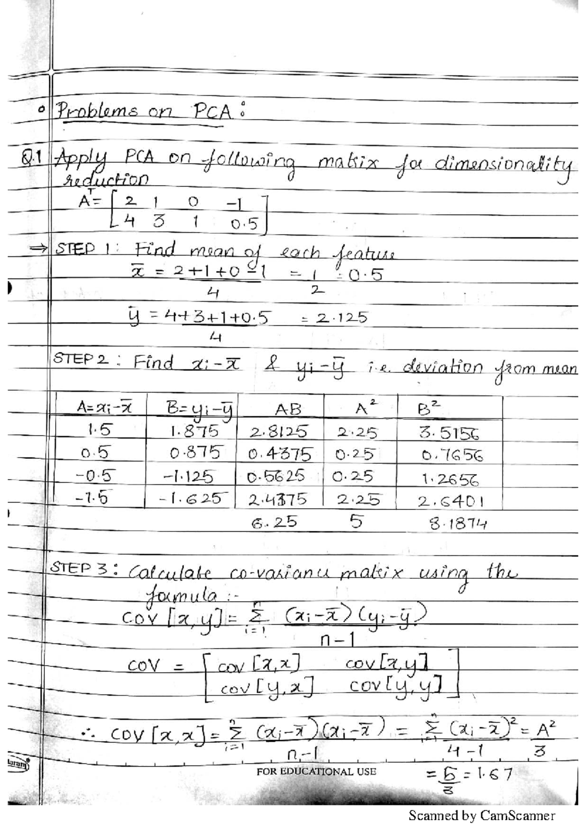 PCA and SVD Problems: Dimensionality Reduction Techniques - MAIML - Studocu