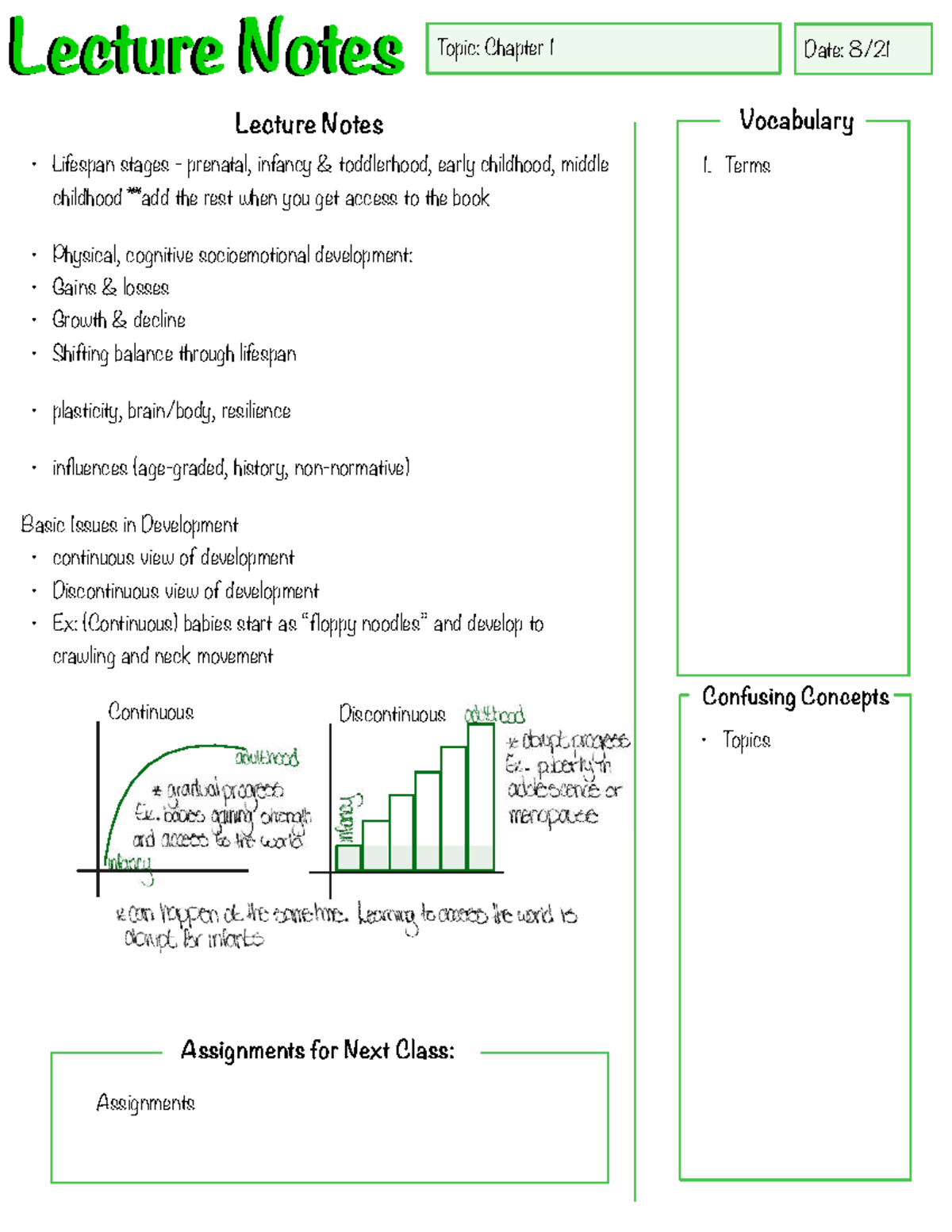 Developmental Psychology Lecture Notes: Chapter 1 Overview - Studocu
