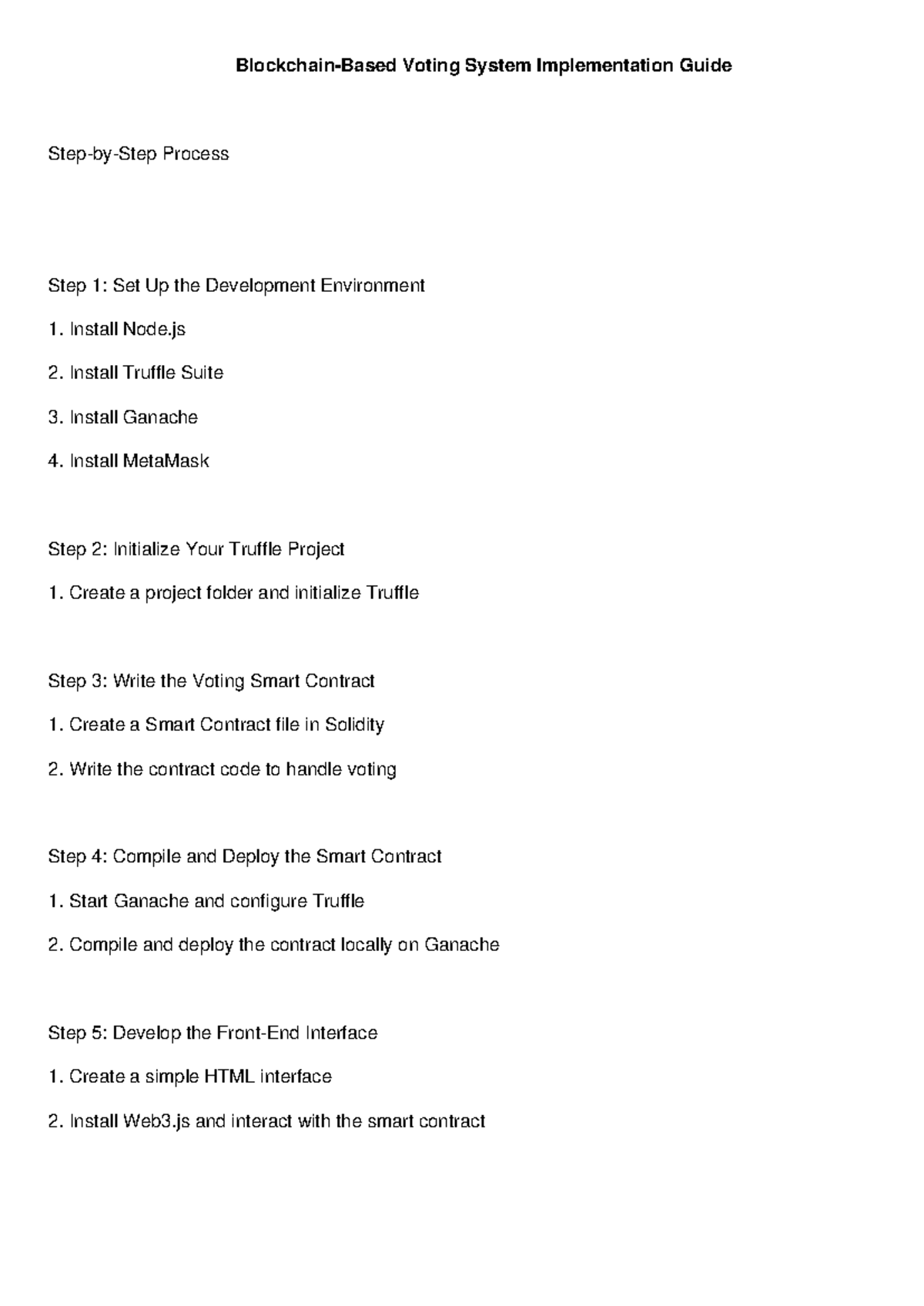 Blockchain Voting System Guide - Blockchain-Based Voting System ...