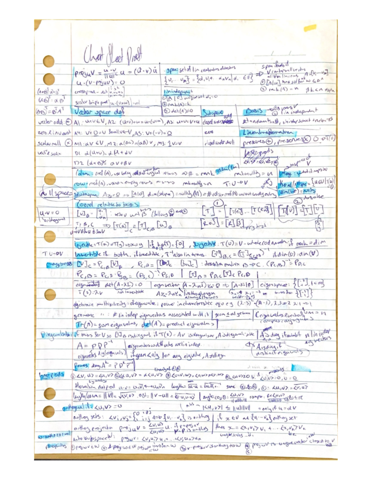 MAST10007 Study Cheat Sheet for Quick Revision - Studocu