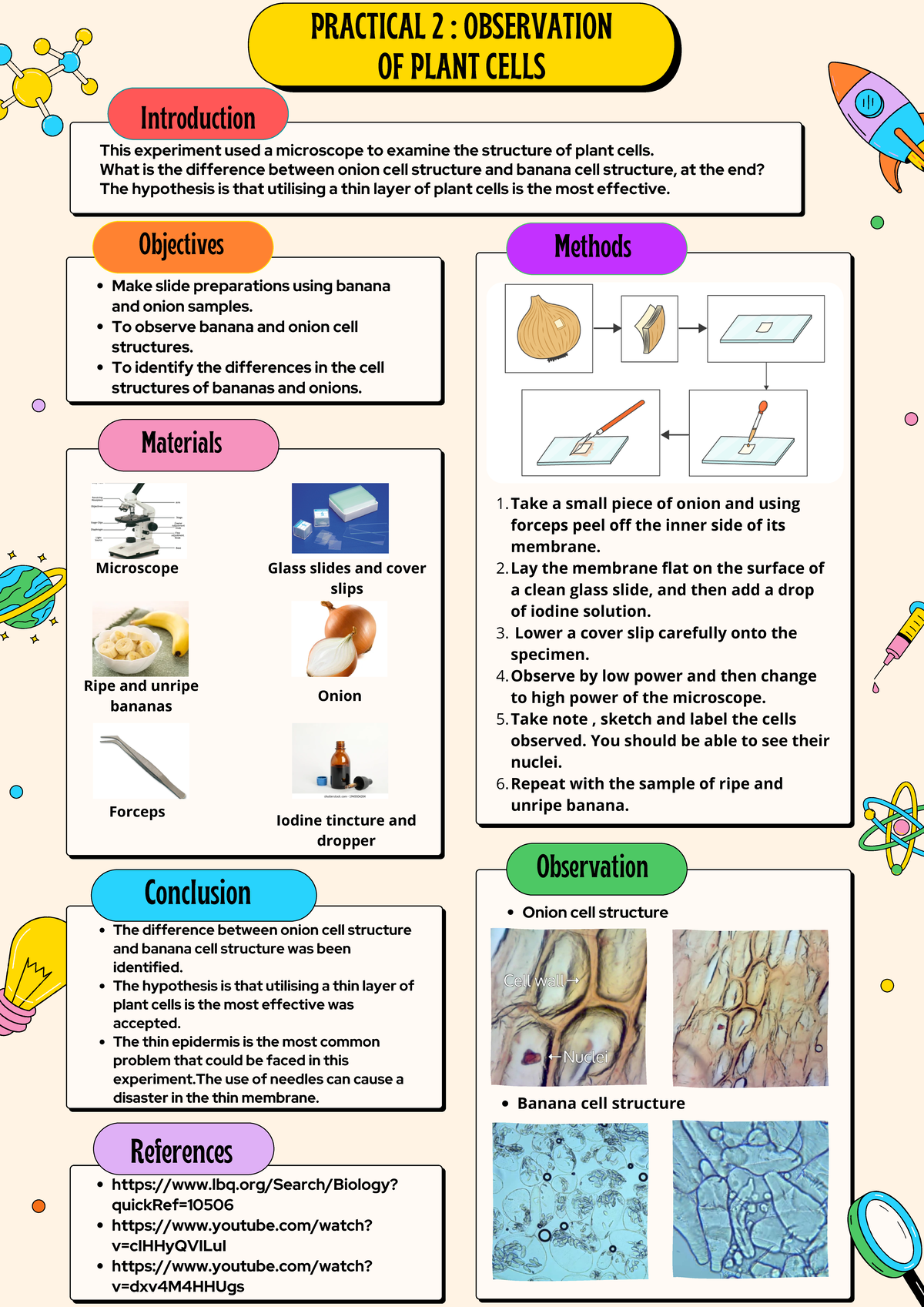Practical 2: Observation of Plant Cells - MIC102 Lab Report - Studocu