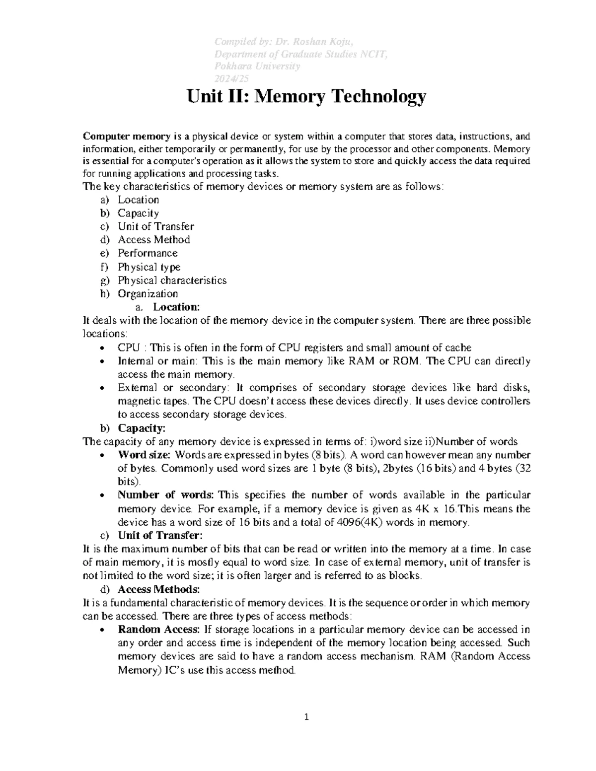 Computer Organization and Architecture Notes (CA) - Chapter 1 Overview ...