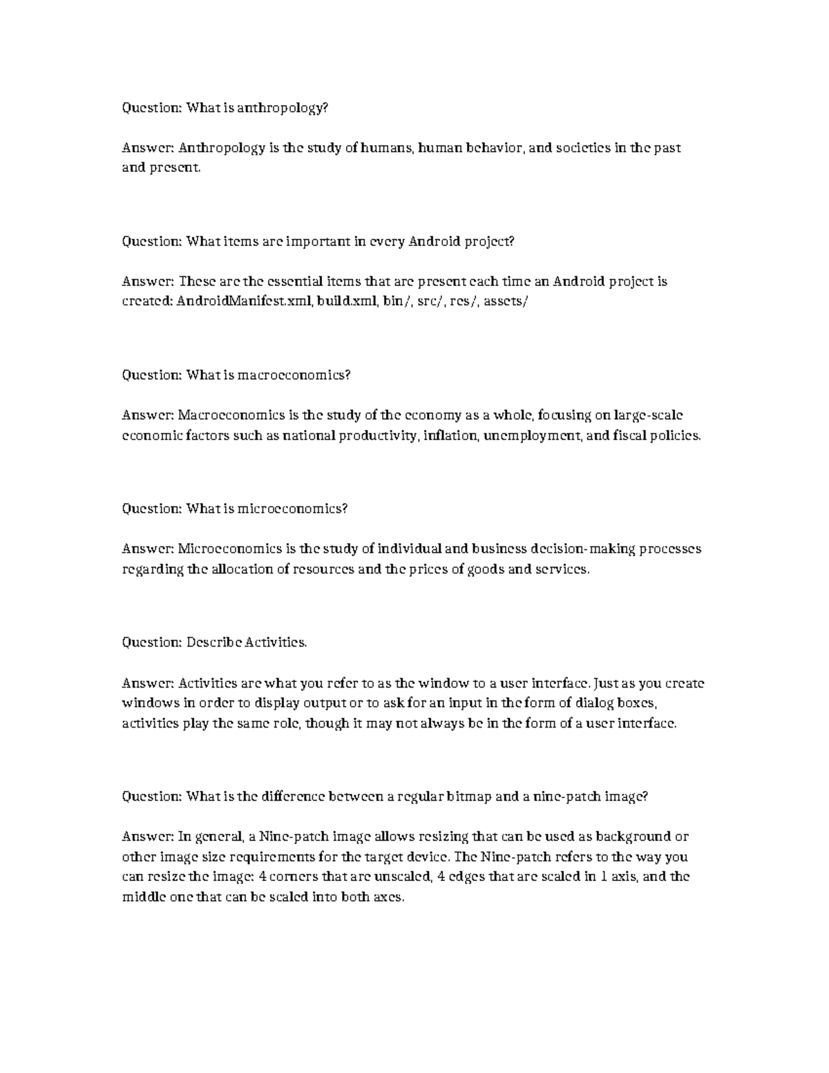 ANTH 101 & ECON 202 Study Guide: Key Concepts & Definitions - Studocu