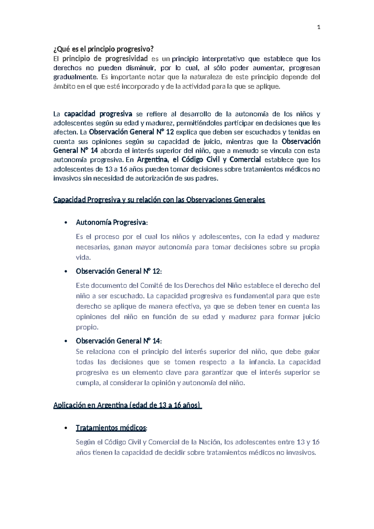 Principio Progresivo y Capacidad Progresiva en Niños y Adolescentes ...