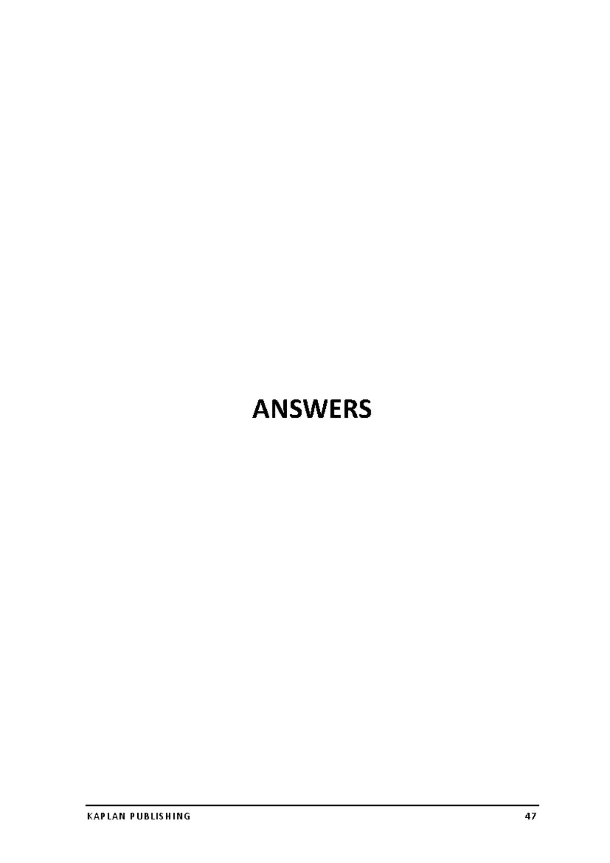 ACCA F5 LRP - Performance Management Answers - BPP Resource Pack - Studocu
