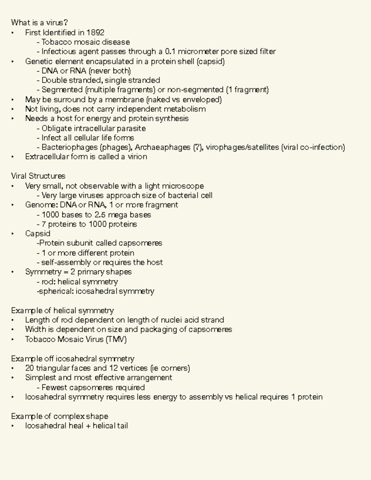 BMSC210 Lecture Notes: Understanding Viruses and Their Evolution - Studocu