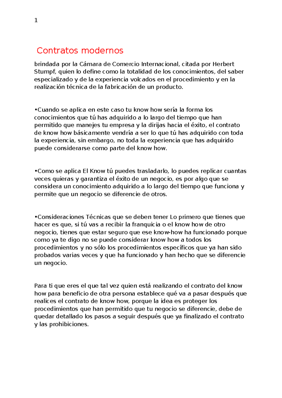 Contratos de Know How: Claves para el Éxito Empresarial - Studocu