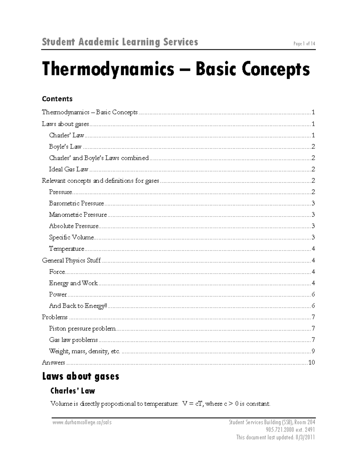Thermodynamics: Essential Concepts Overview and Study Guide - Studocu