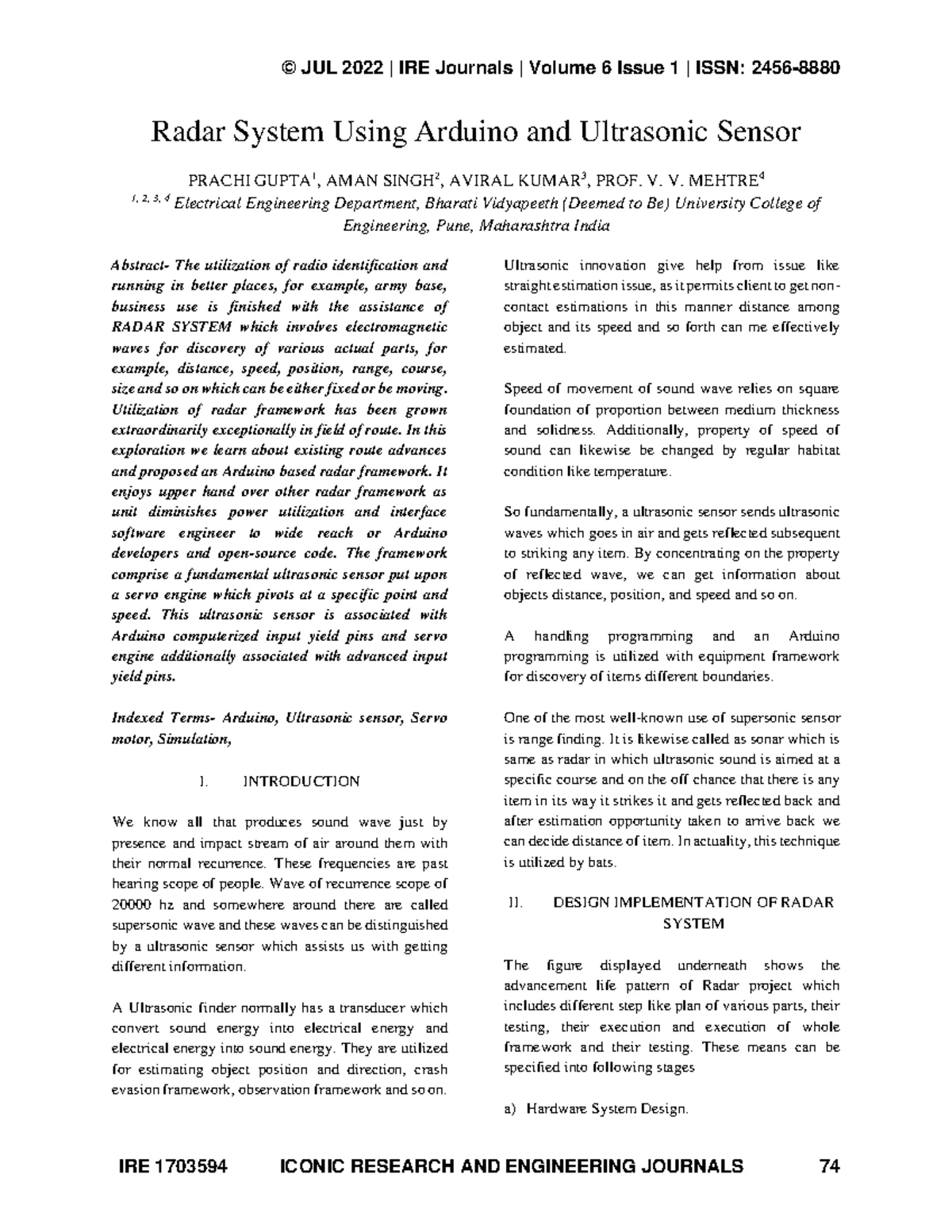 Object Detection & Tracking System (ODTP) - Research Paper - Studocu