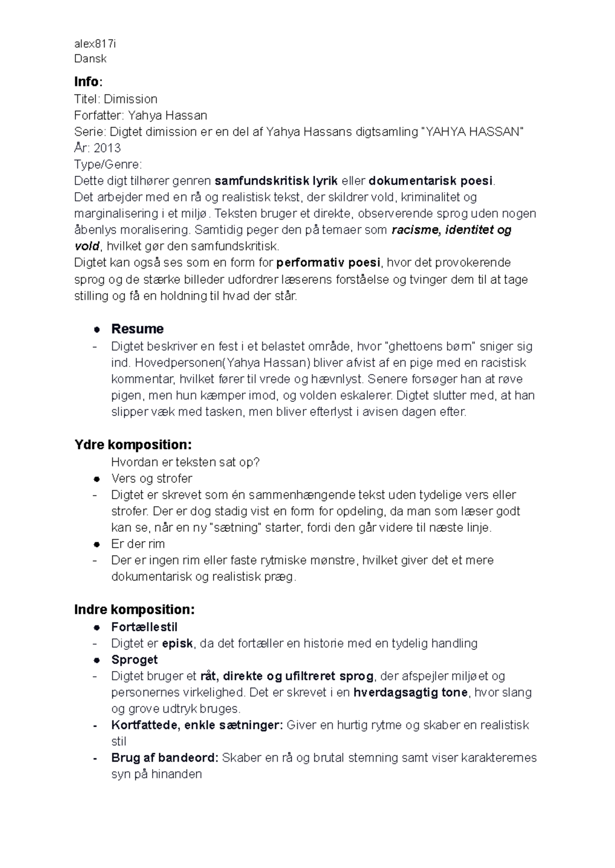 dimission-analyse-af-yahya-hassans-samfundskritiske-digt-studocu