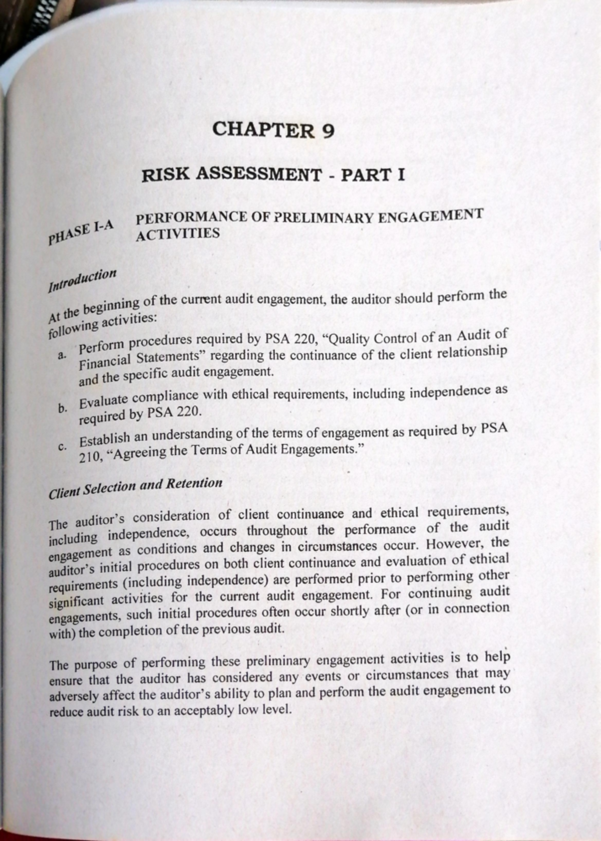 Chapter 9: Introduction to Risk Assessment - Part 1 Overview - Studocu