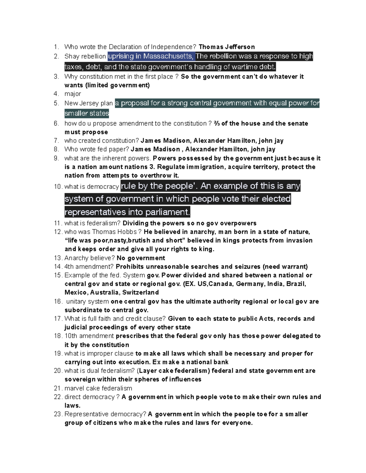 Civics and Government Concepts - Quiz Prep (Course Code: CG101) - Who ...
