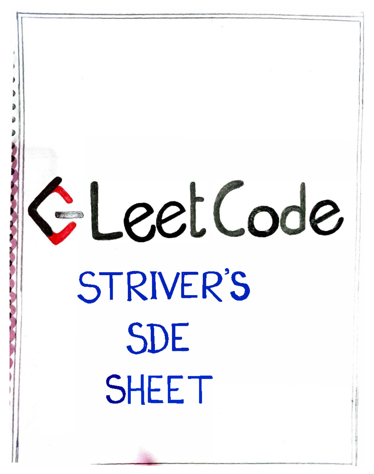 Striver SDE Sheet: Matrix Manipulation & Permutation Problems - Studocu
