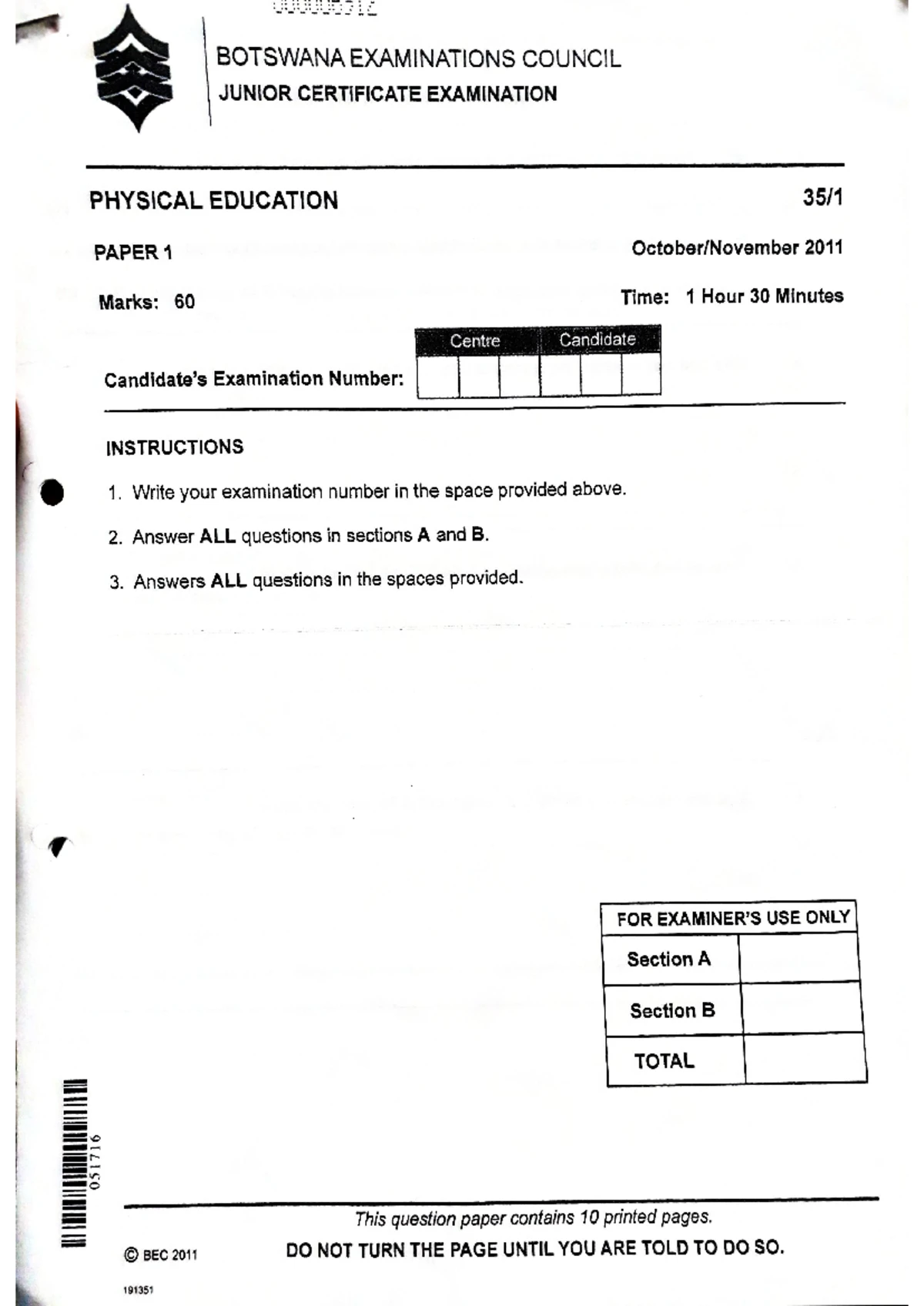 2011 JCE Answers - PE Exam Study Notes and Key Concepts - Studocu