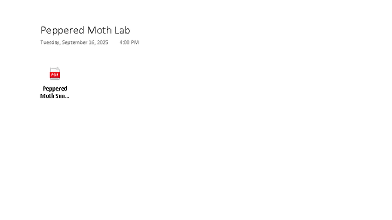 Peppered Moth Lab Report - Survival Strategies and Adaptations - Studocu