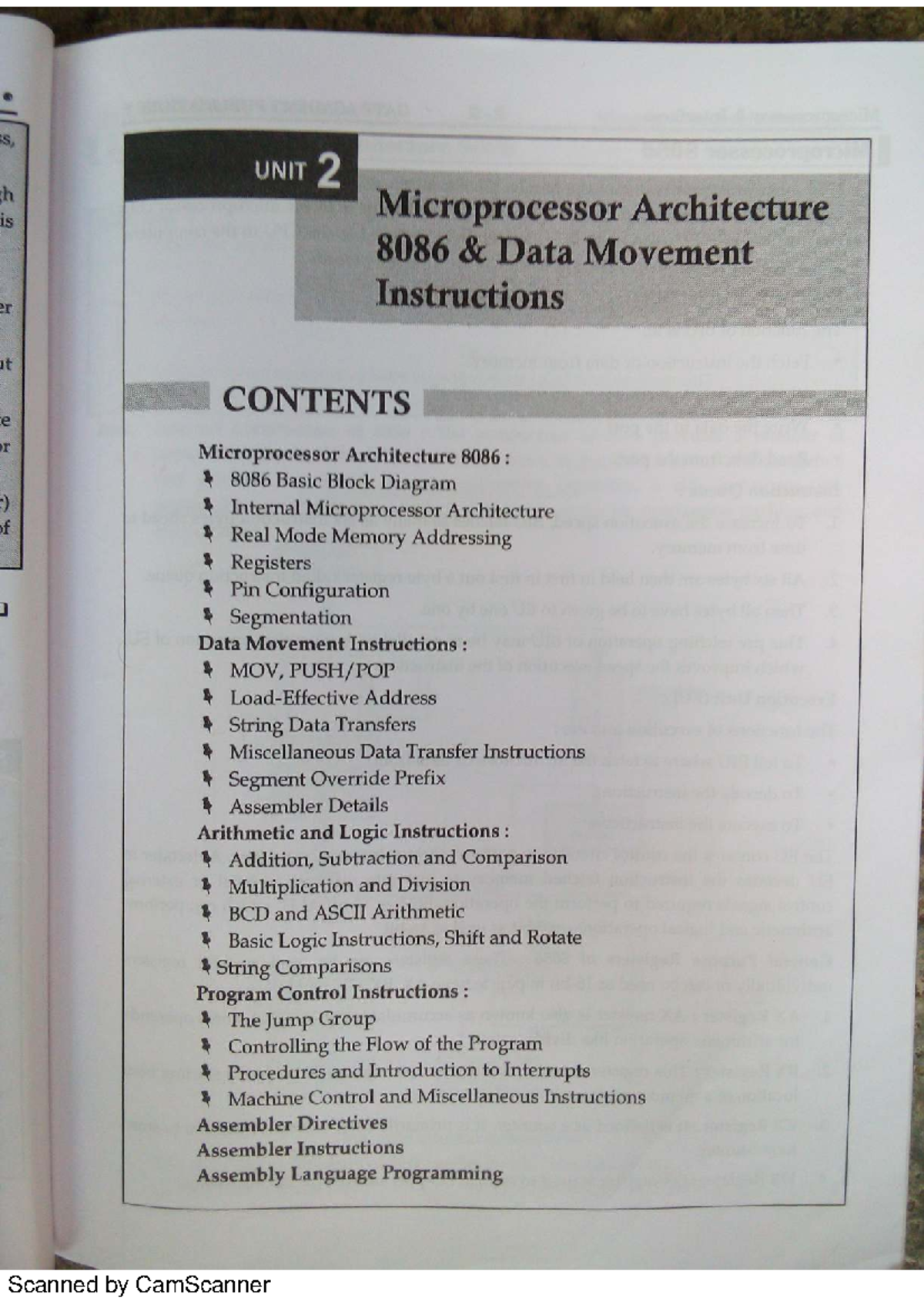 Microprocessor Architecture 8086: Data Movement Instructions & More ...