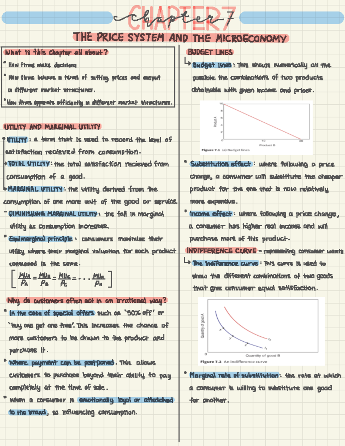Economics Chapter 7 Overview: Price Systems and Market Structures - Studocu