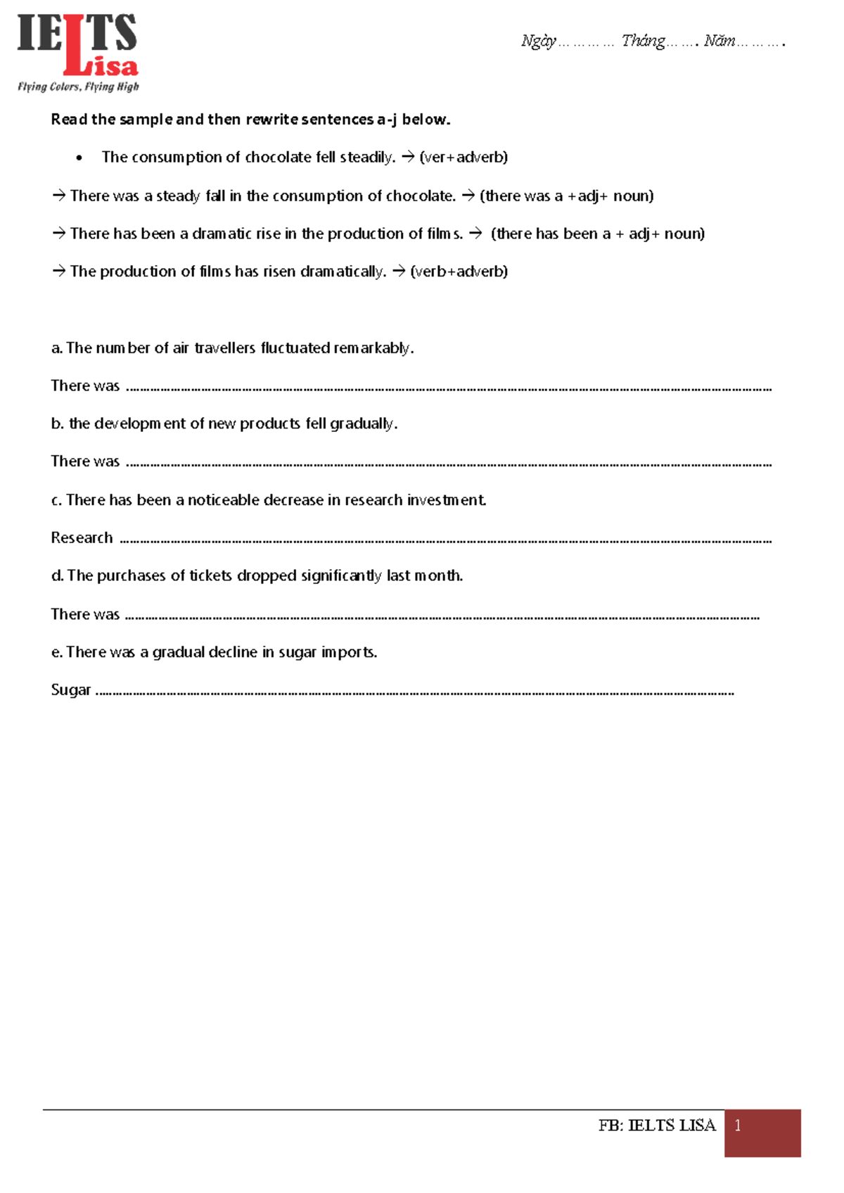 HD Lesson 3 TASK 1 LINE - mmmmmg - Read the sample and then rewrite ...