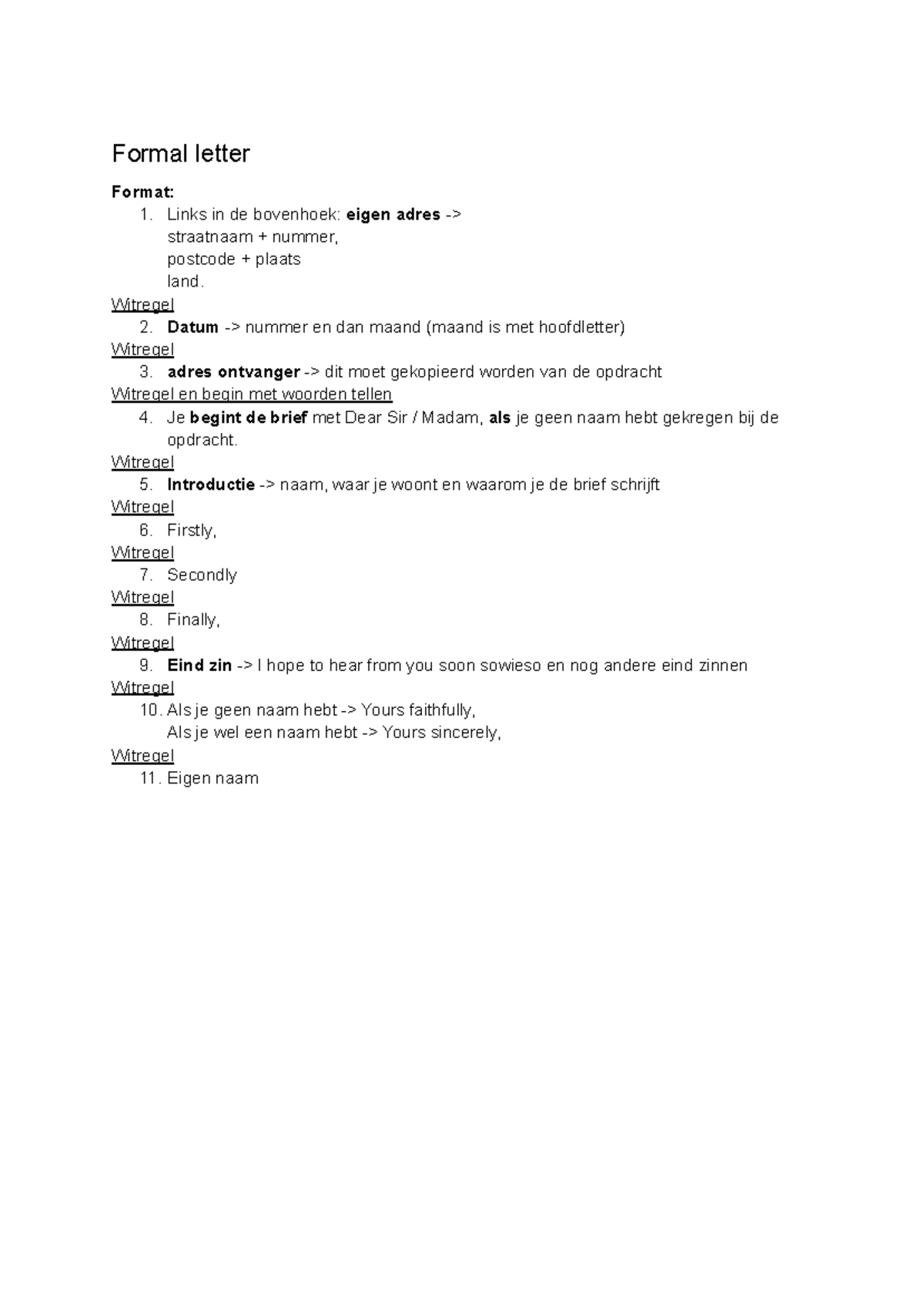 Formele Brief Indeling: Schrijfvaardigheid Tips en Voorbeelden ...