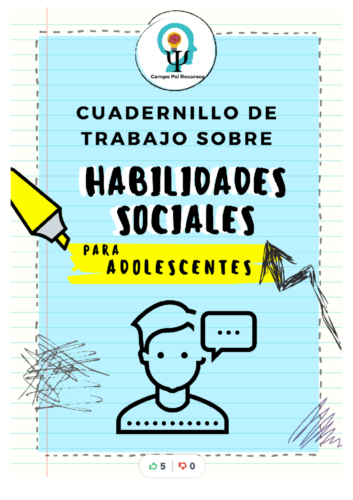 Cuadernillo DE Trabajo: Habilidades Sociales para Adolescentes - Document Preview